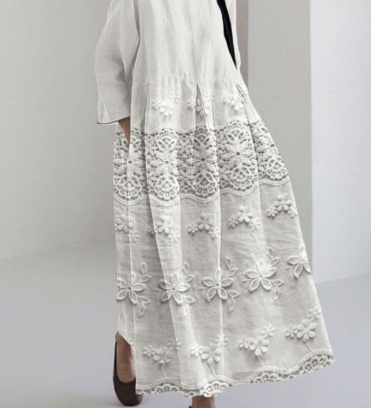 Zara | Delicate Lace Midi Dress