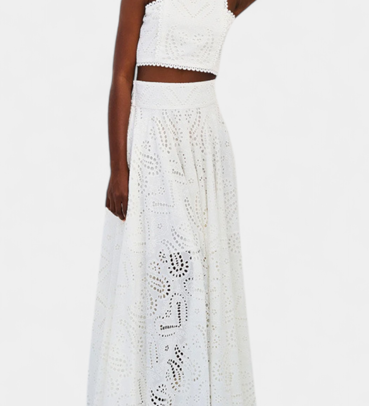Danitza | Floral Lace Two-Piece Set