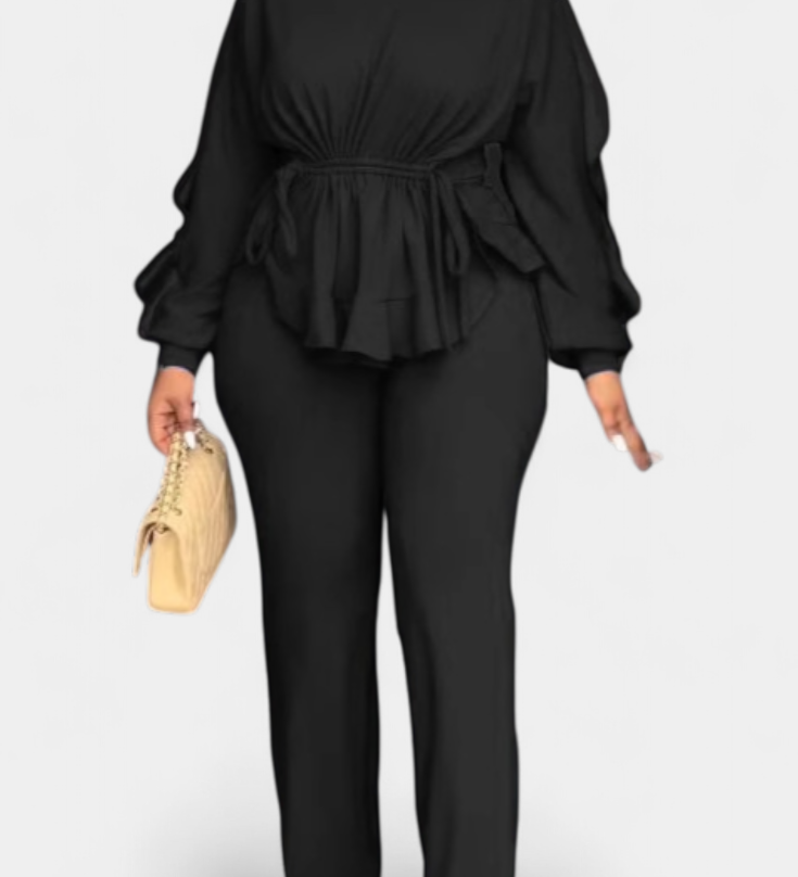 Charmed | Adjustable Waist Set with Tailored Pants