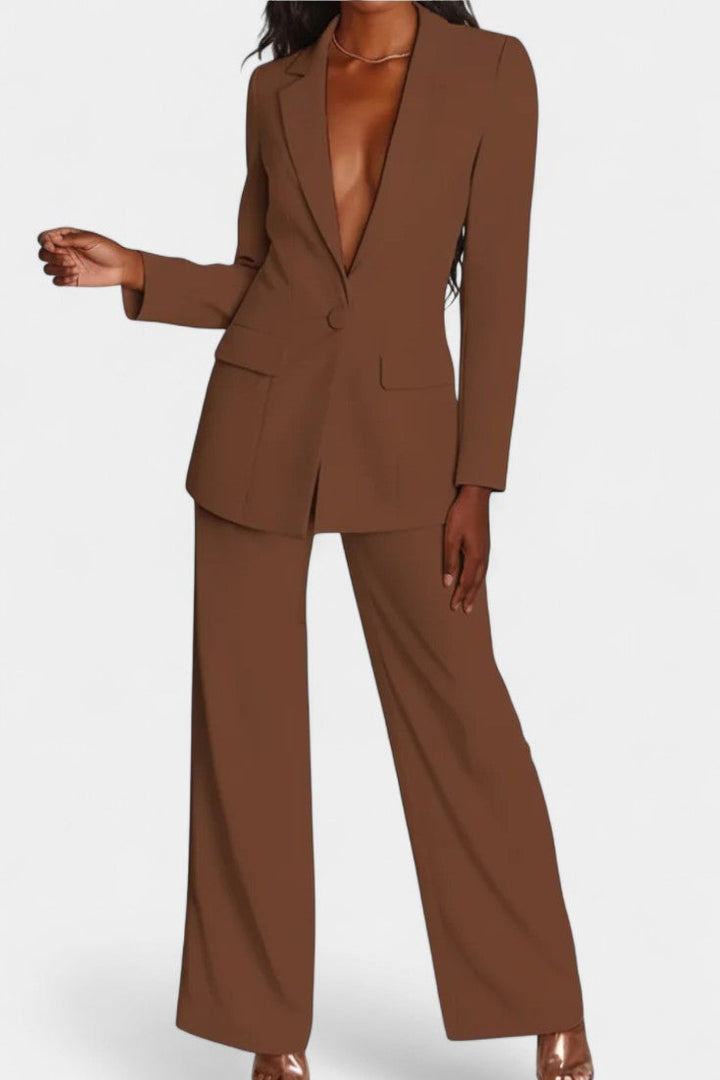 Marnie | Blazer and High-Waisted Pants Set