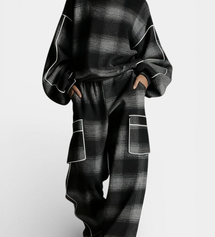 Oléna | Urban Checkered Color-Block Set