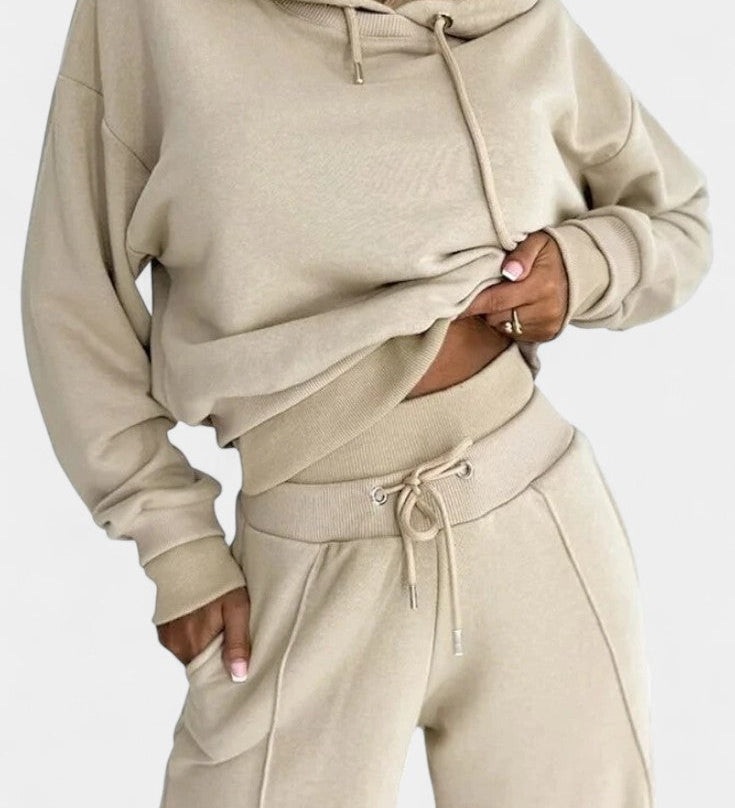 Tiziana Oversized Comfort Hoodie and High-Waisted Pants Set