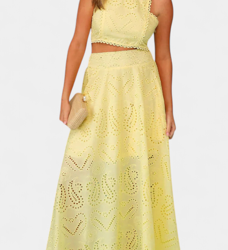 Danitza | Floral Lace Two-Piece Set