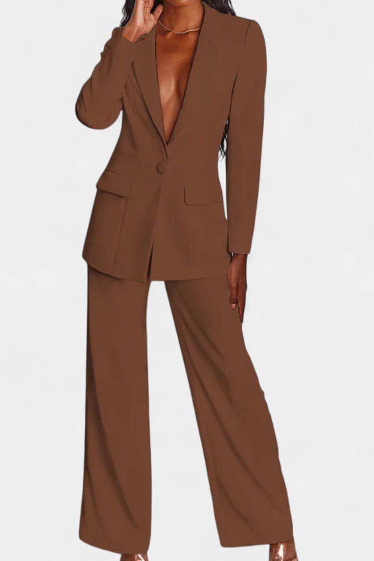 Marnie | Blazer and High-Waisted Pants Set