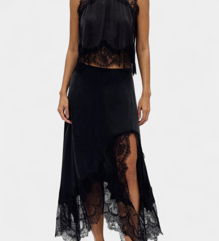 Coralena | Midi Lace Two-Piece Set