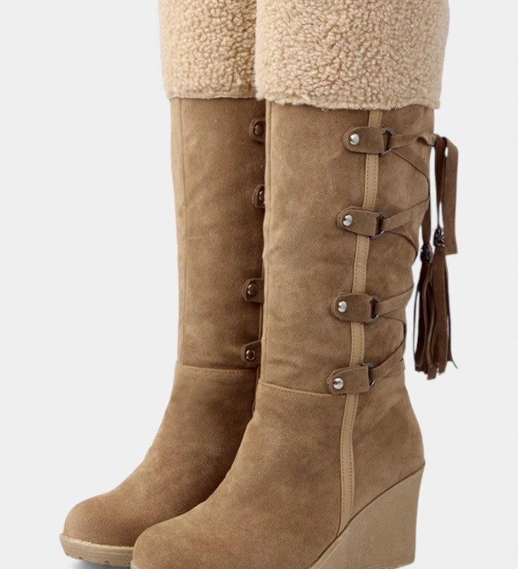 Palmyre | Wedge-Heeled Winter Boots