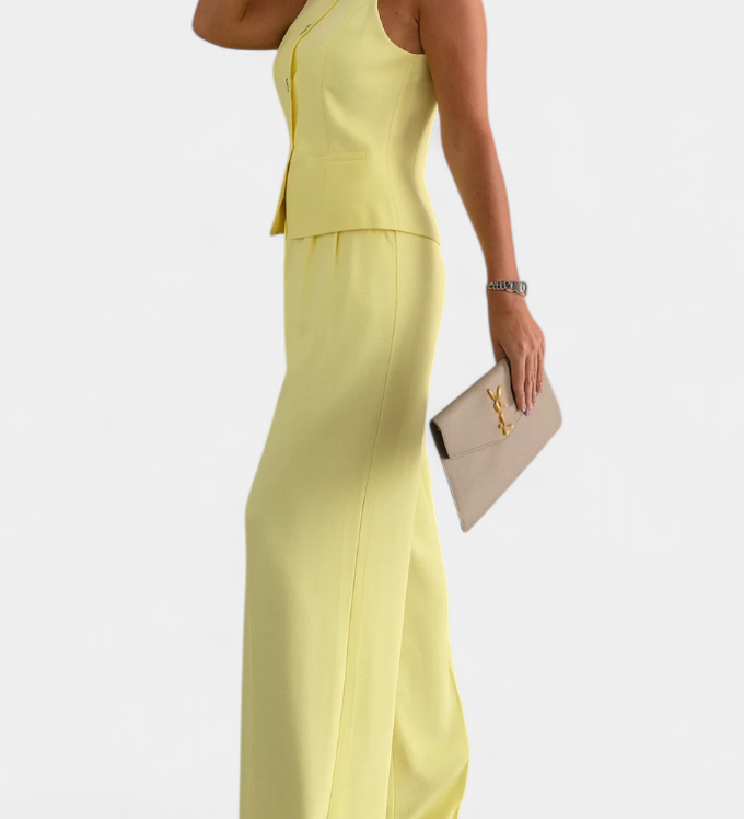 Paloma | Sleeveless Set with Chic Flowing Pants