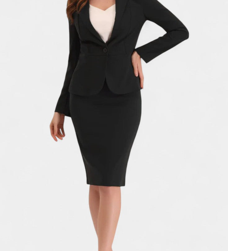 Komoren | Chic Blazer and Pencil Skirt