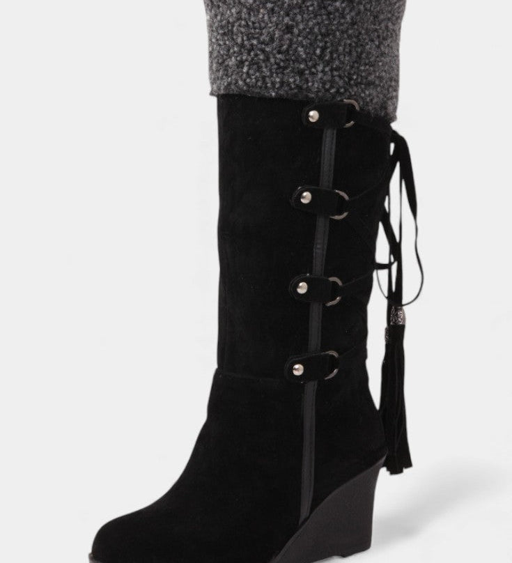 Palmyre | Wedge-Heeled Winter Boots