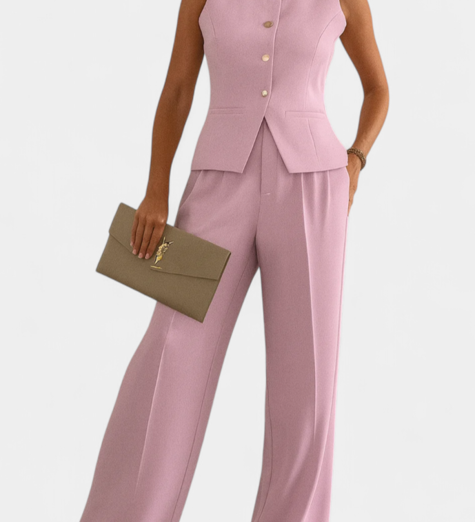 Paloma | Sleeveless Set with Chic Flowing Pants