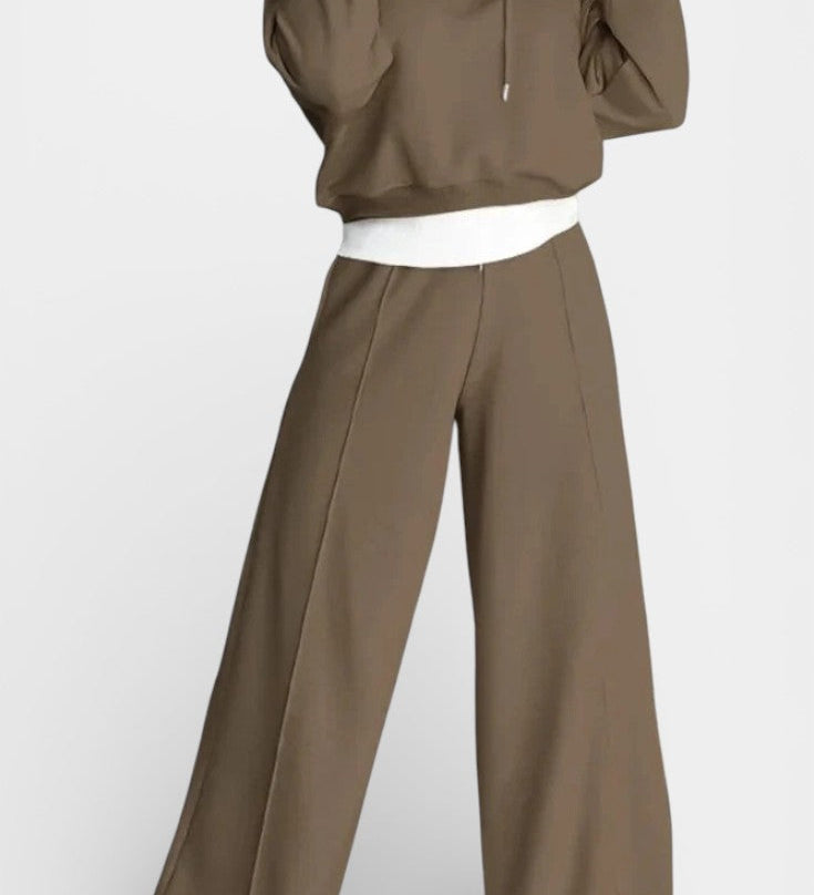 Tiziana Oversized Comfort Hoodie and High-Waisted Pants Set