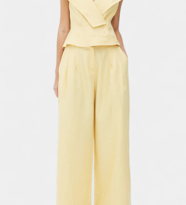 Hayden | Wrap Neck Top with Palazzo Pants