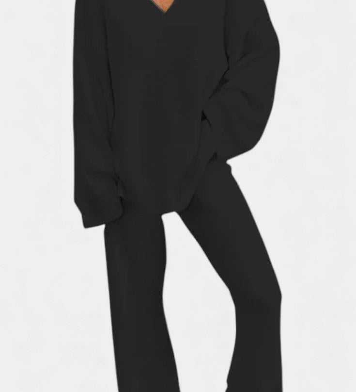 Siléale | Cozy V-Neck Two-Piece