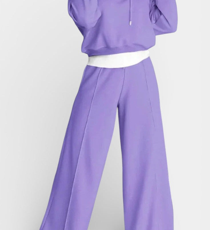 Tiziana Oversized Comfort Hoodie and High-Waisted Pants Set