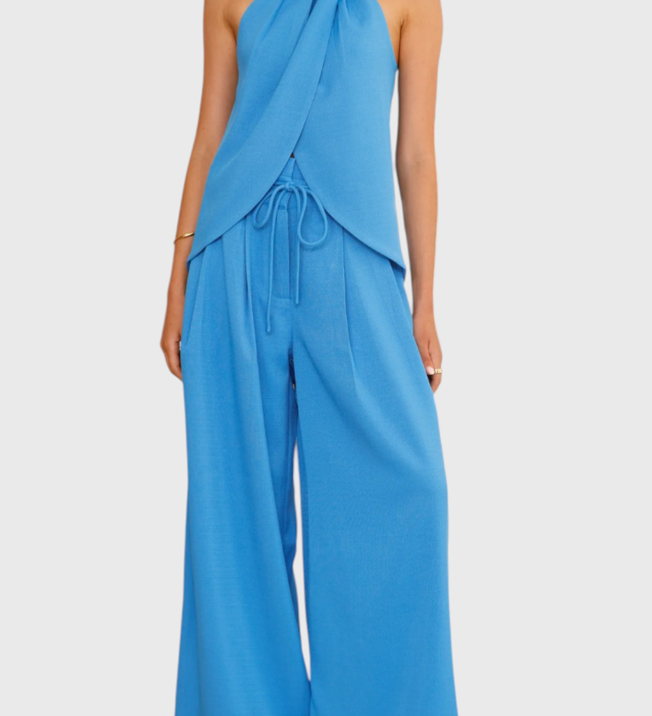Bernadina | Linen Top & Wide-Leg Pants Set