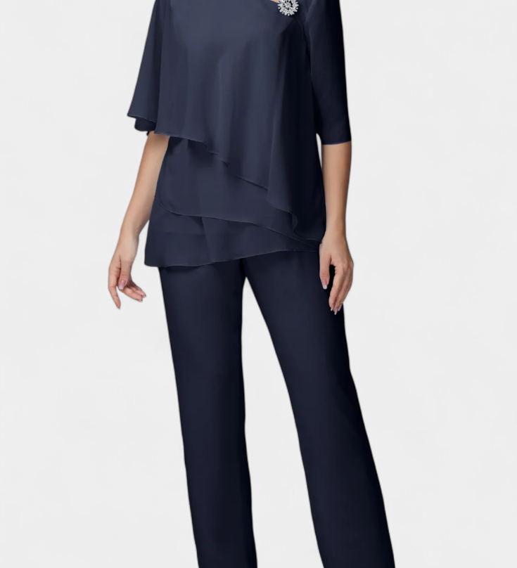 Dinah | Sleeveless Top & Fluid Pants Set