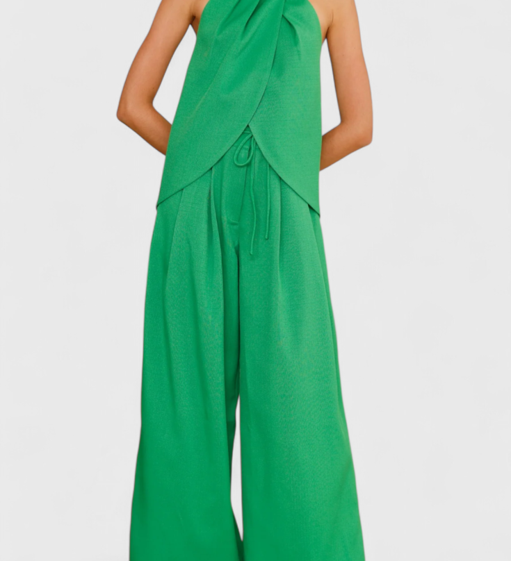 Bernadina | Linen Top & Wide-Leg Pants Set