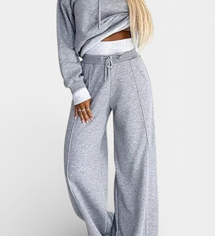 Tiziana Oversized Comfort Hoodie and High-Waisted Pants Set