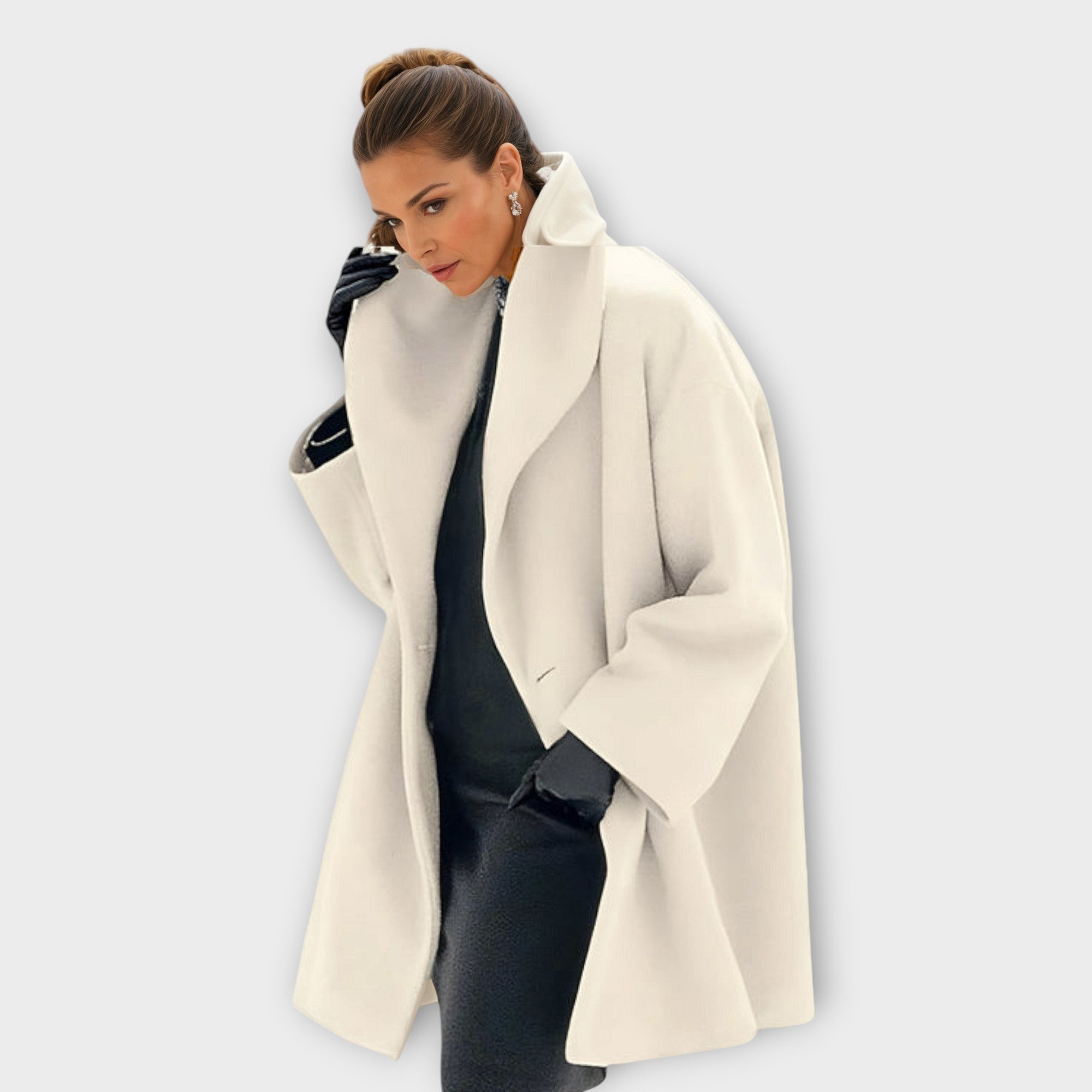 Kimberly | Shawl-Collar Wool-Blend Coat
