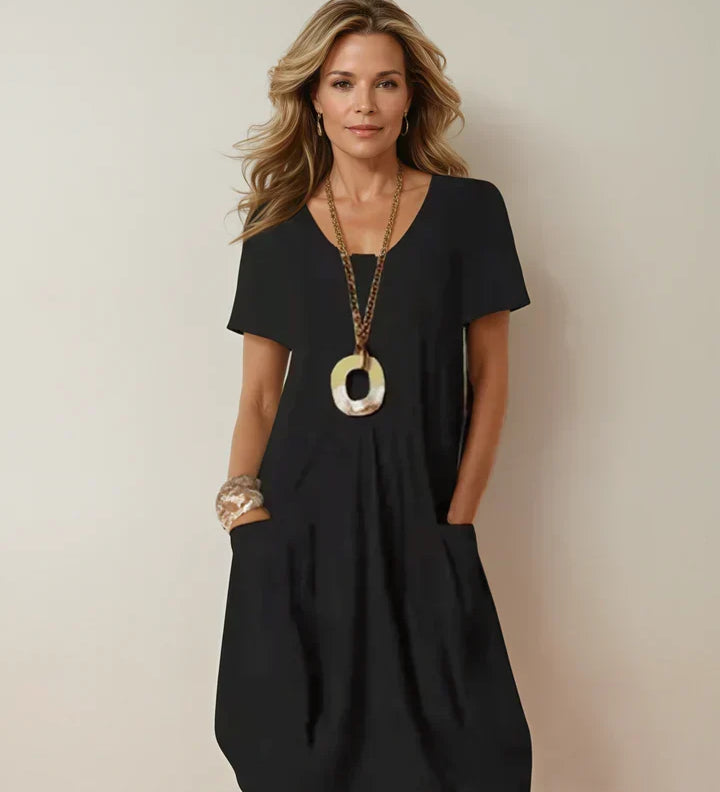 Kwani | Easy Casual Flow Midi Dress