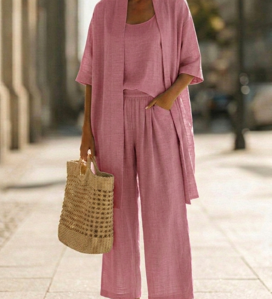 Isabella | Effortless Linen-Cotton 3-Piece Set