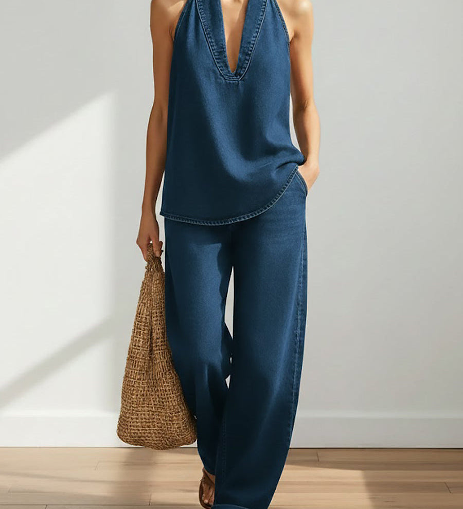 Louise | Two-Piece Denim Set
