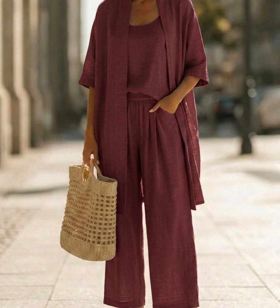 Isabella | Effortless Linen-Cotton 3-Piece Set