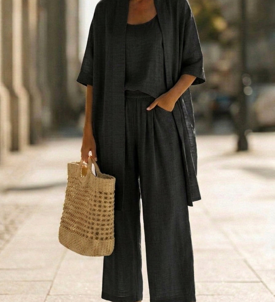 Isabella | Effortless Linen-Cotton 3-Piece Set