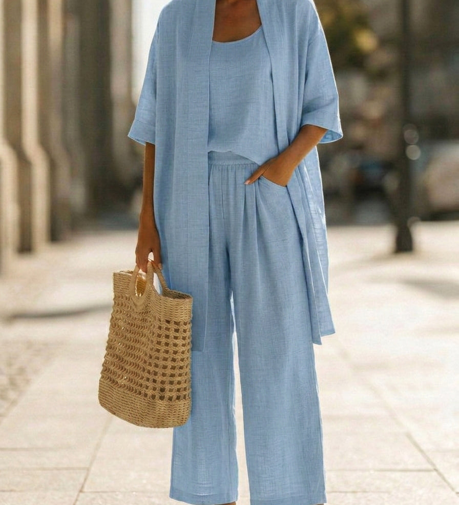 Isabella | Effortless Linen-Cotton 3-Piece Set
