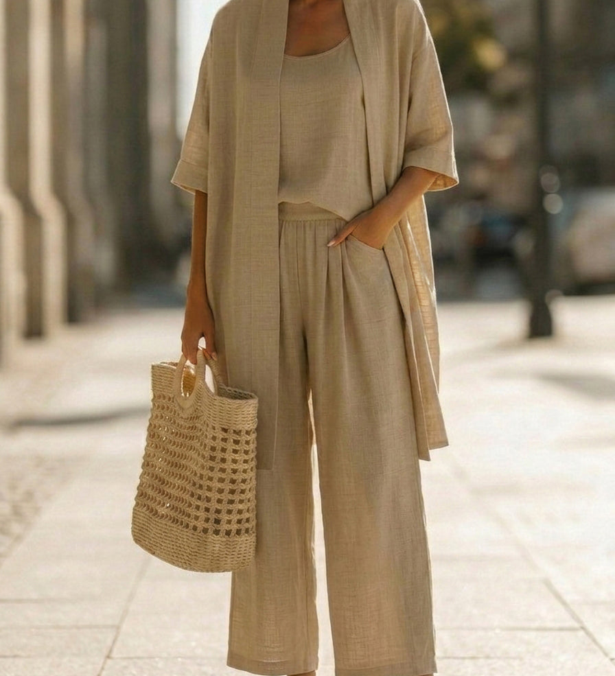 Isabella | Effortless Linen-Cotton 3-Piece Set